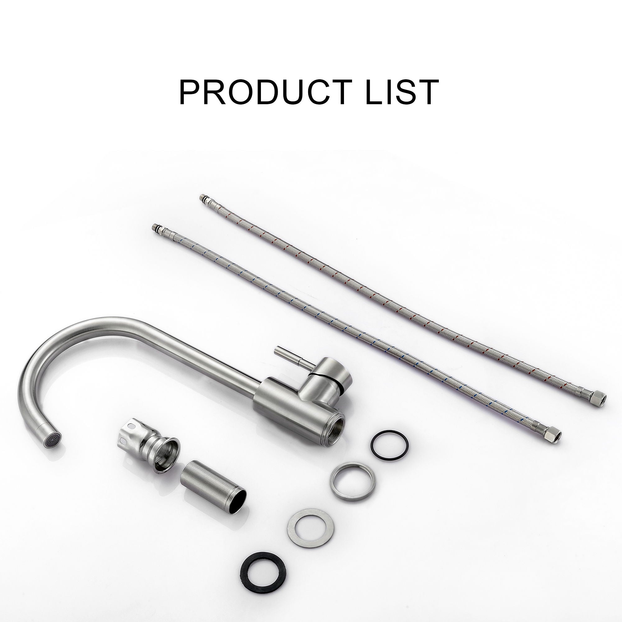 Modern Kitchen Sink Faucet With Single Handle by HouseOfZazla