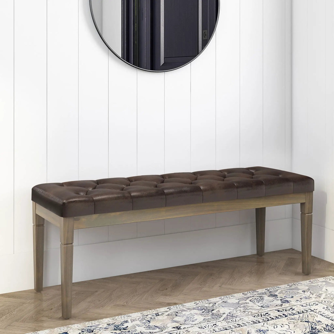 Waverly - Upholstered Tufted Ottoman Bench by HouseOfZazla