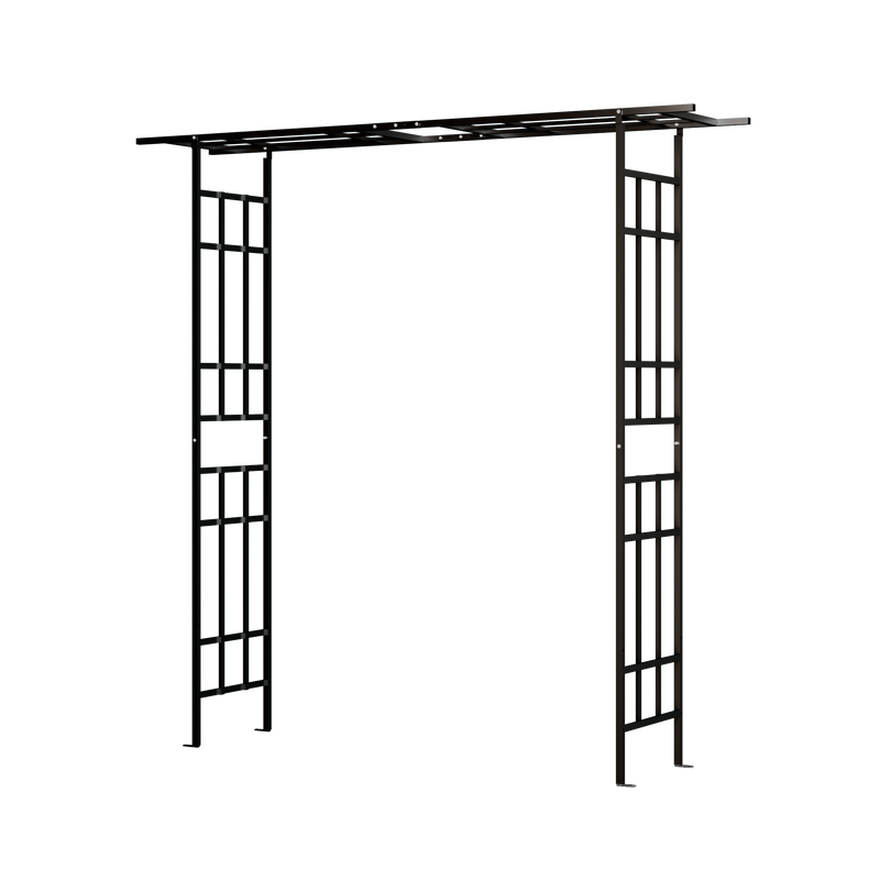 Metal Garden Arch with Adjustable Width for Climbing Plants by HouseOfZazla