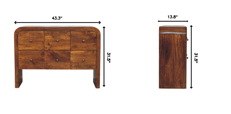 Darcy - 3 Over 3 Drawer Chest - Brown by HouseOfZazla