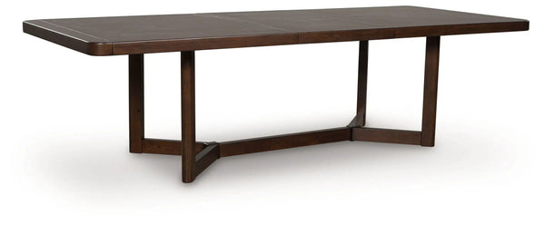Dilenno - Rectangular Dining Room Extension Table - Dark Brown