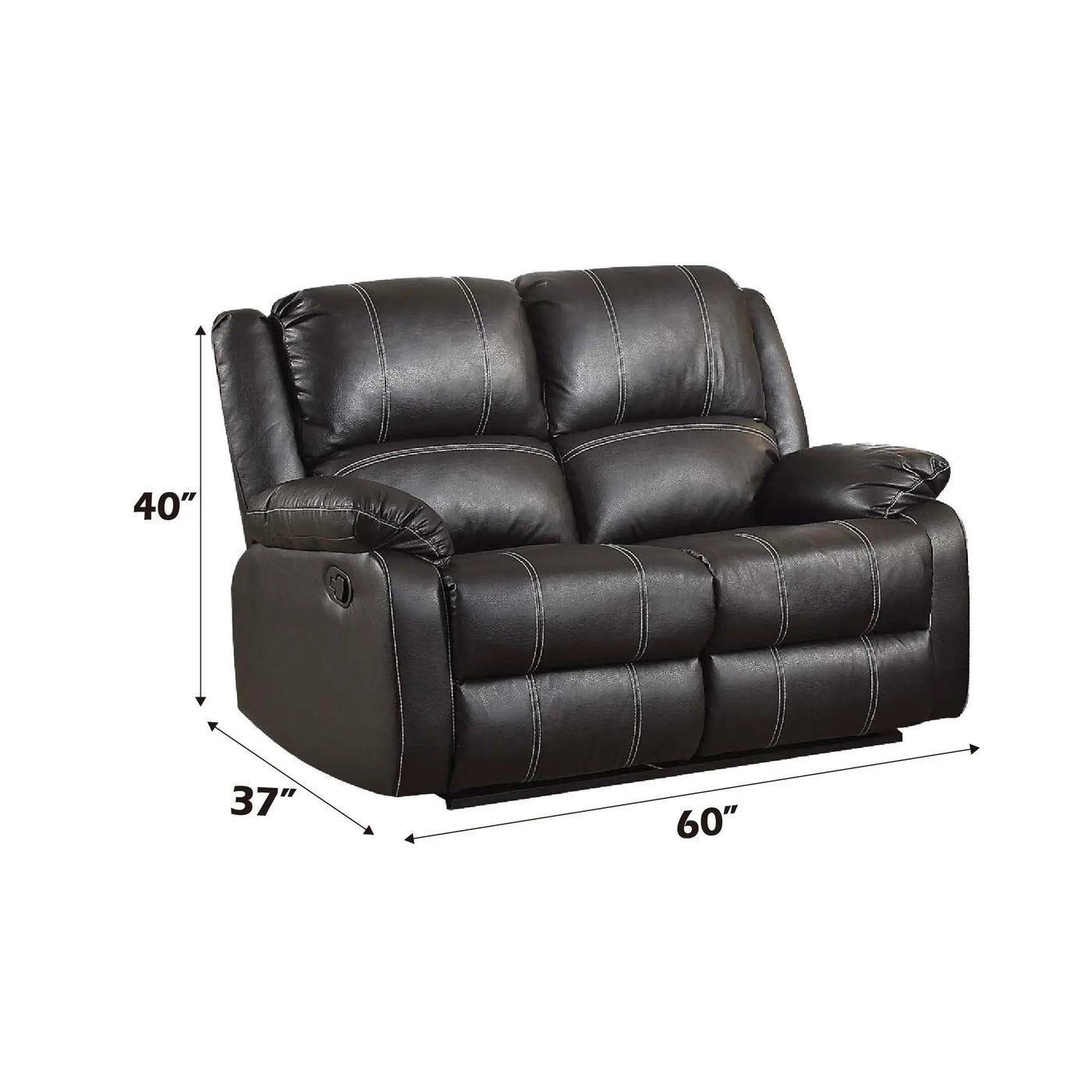 Zuriel Synthetic Recliner Loveseat by HouseOfZazla