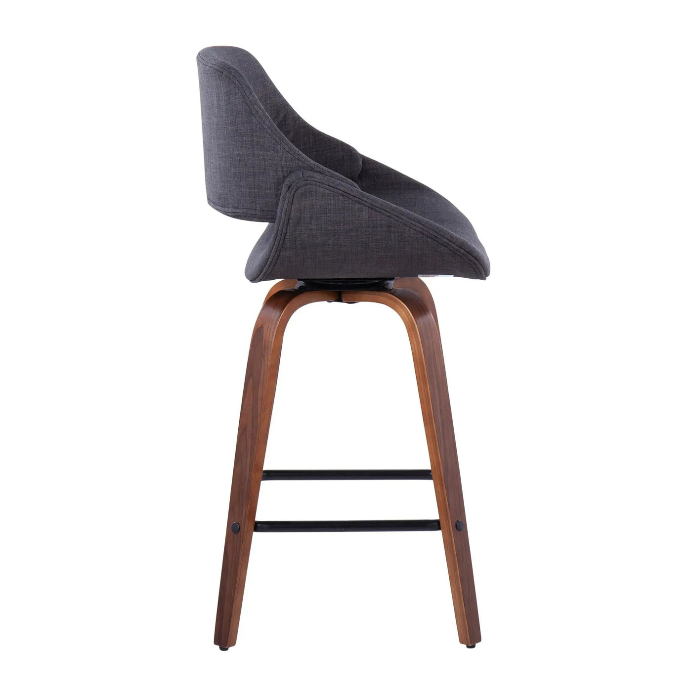 Fabrico - Mid-Century Modern, Counter Stool (Set of 2) by HouseOfZazla