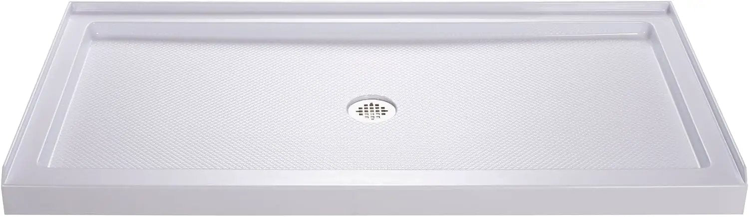 60" x 32" Shower Base, Central Drain Single Threshold by HouseOfZazla