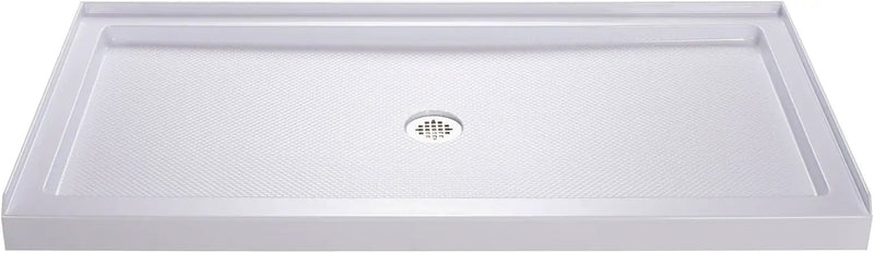 60" x 32" Shower Base, Central Drain Single Threshold by HouseOfZazla