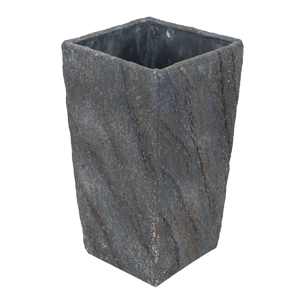 9.4x9.4x18.1" Cement Planter Large by HouseOfZazla