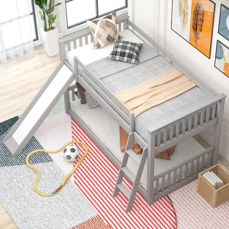 Bunk Bed & Convertible Slide And Ladder by Unique Piece Furniture