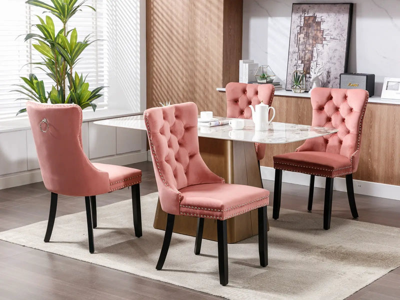Nikki - High-End Tufted Dining Chair (Set of 2) by HouseOfZazla