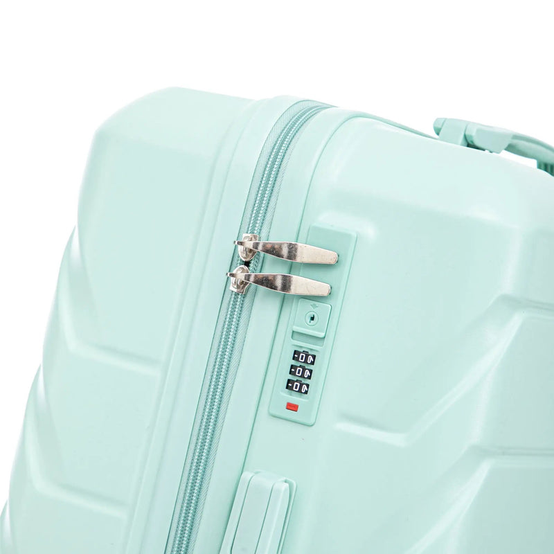 3 Pieces Set 20" / 24" / 28" Spinner Wheel Luggage With Combination Lock by HouseOfZazla