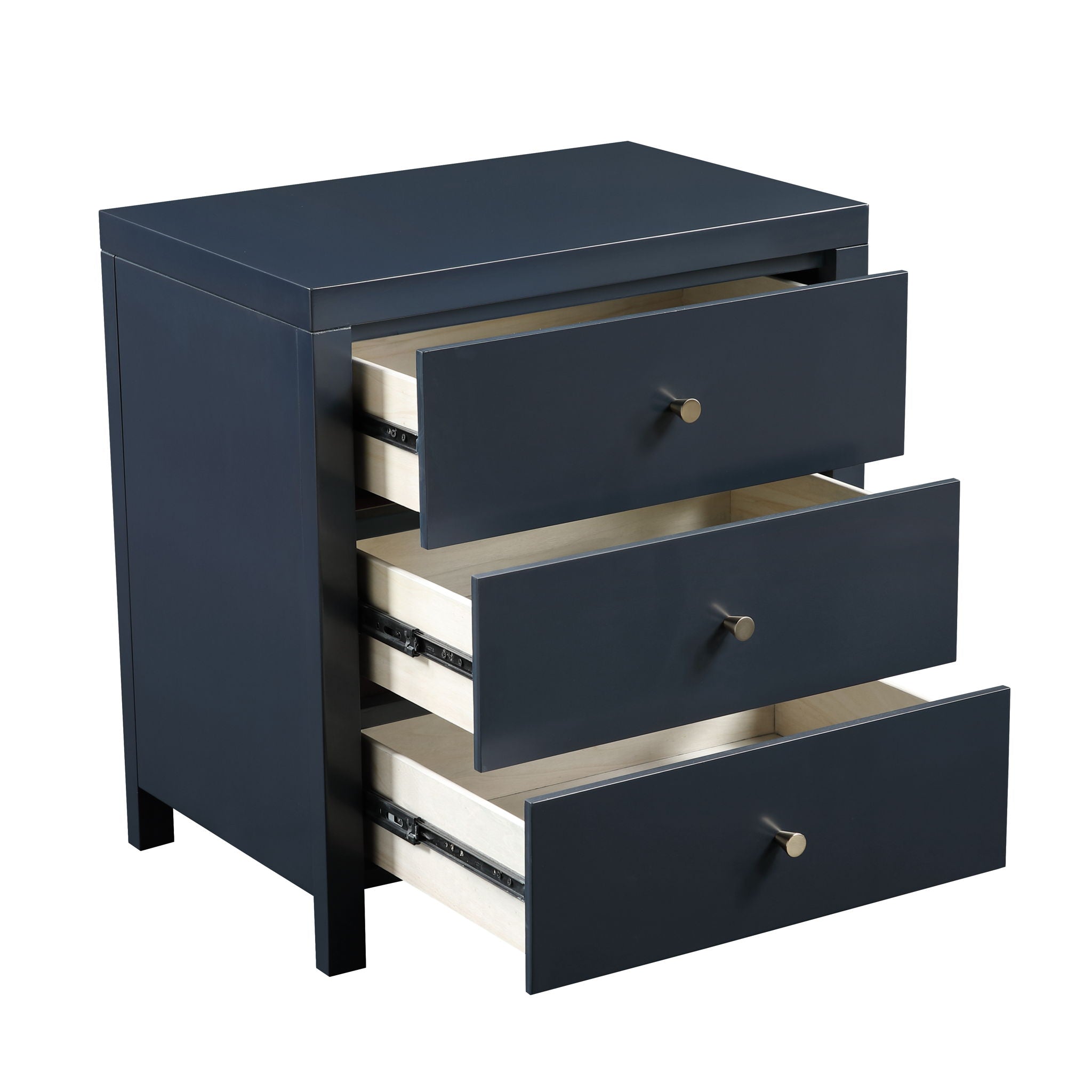Nevarre - 3 Drawer Nightstand by HouseOfZazla