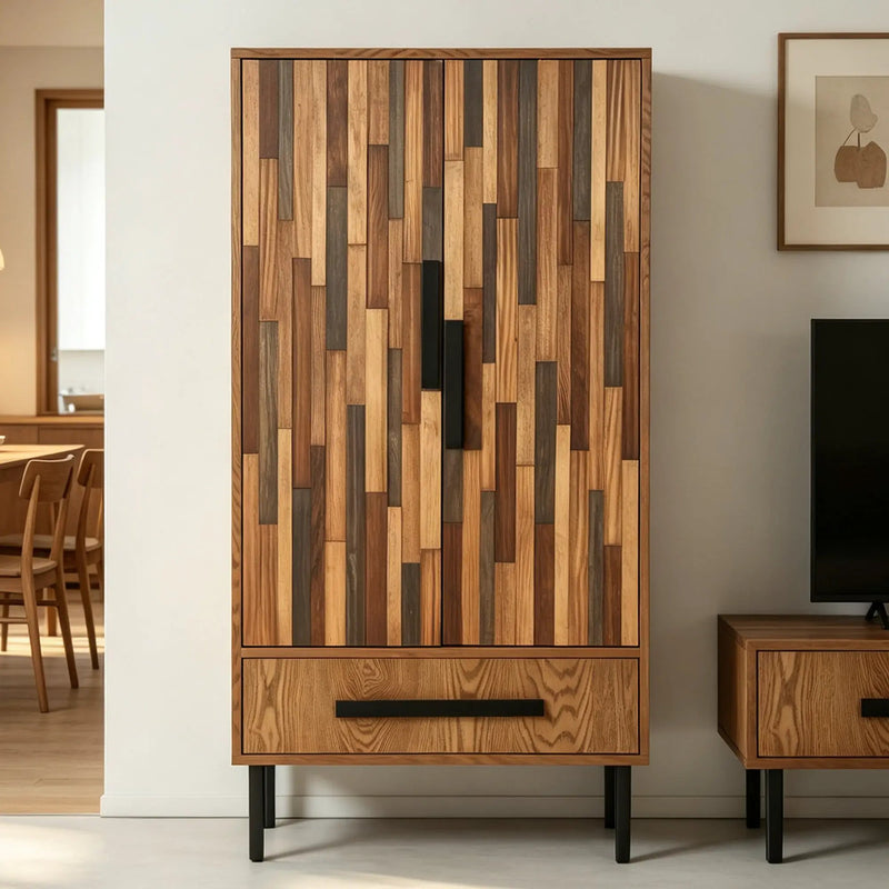 60" Tall Storage Cabinet with Drawer by HouseOfZazla