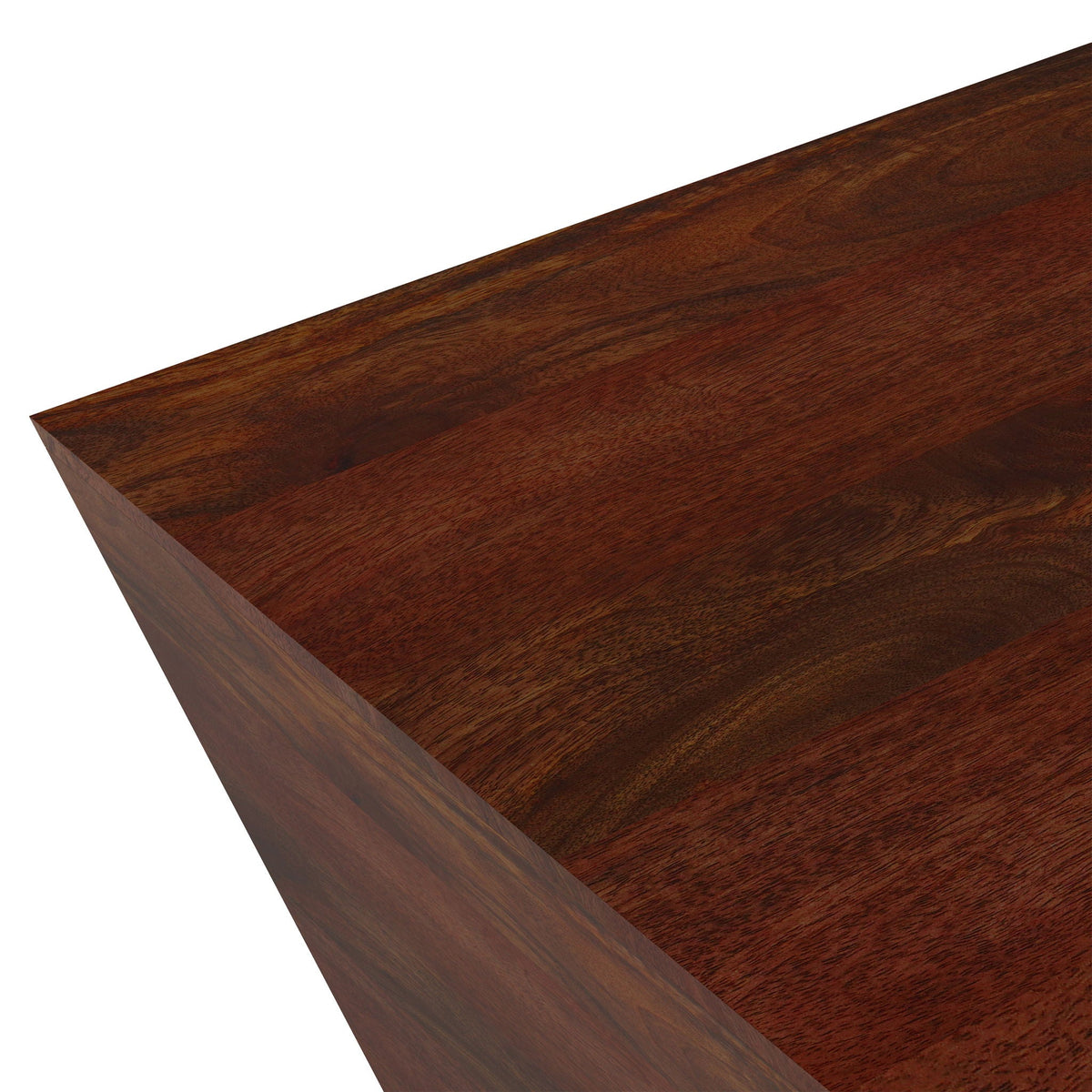 Handcrafted Square Coffee Table with Brass Trim - Multiple Finishes, photo 20 of 36