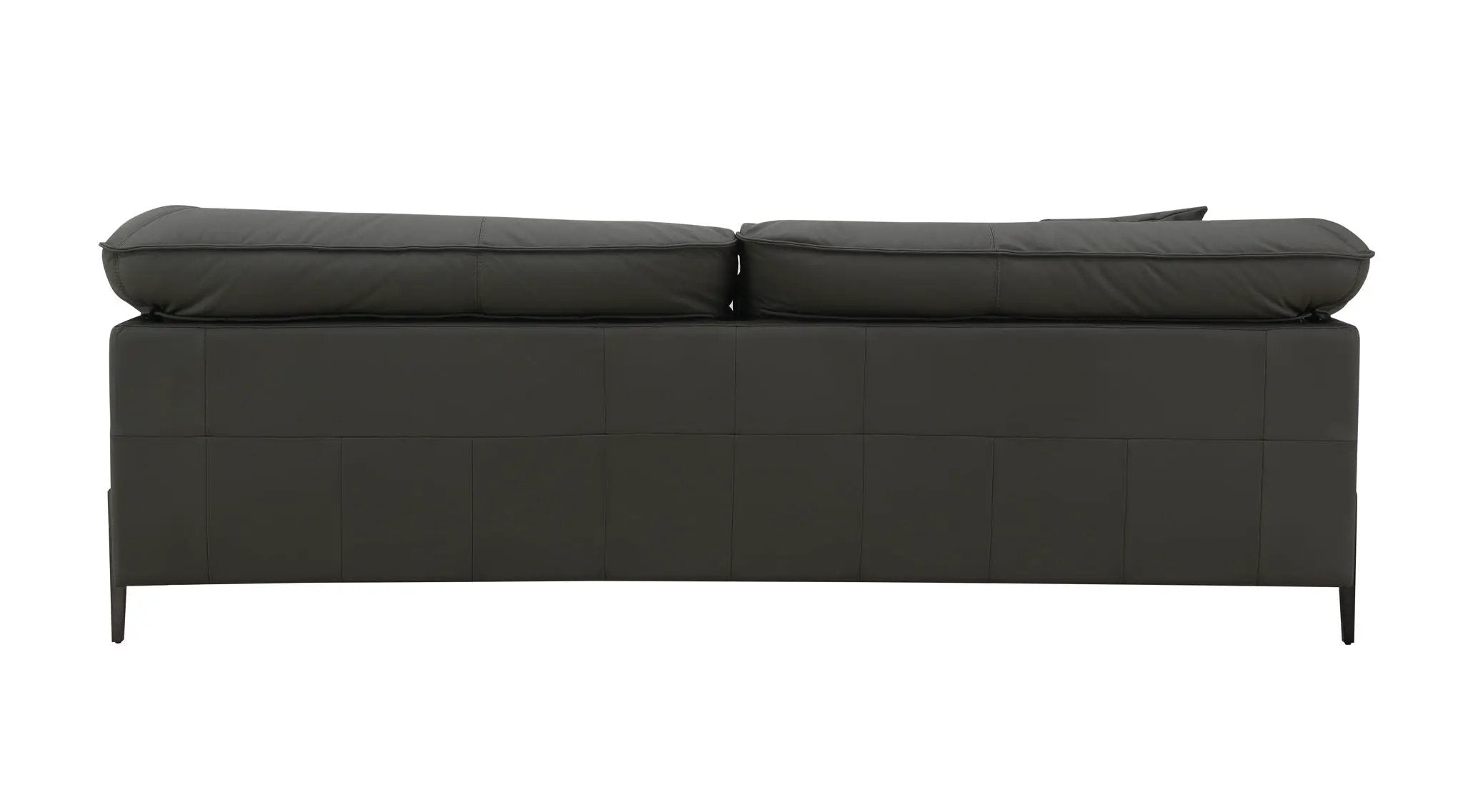 Tadi - Top Grain Leather Sofa - Black by HouseOfZazla