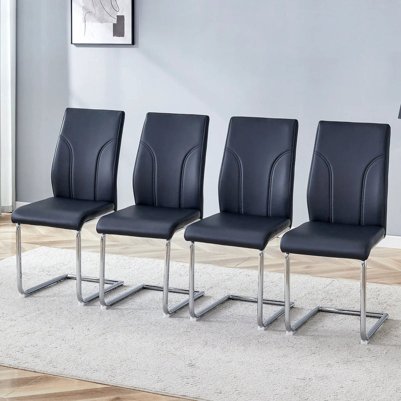 Modern Dining Chairs With High Backrest And Sturdy Legs by Unique Piece Furniture