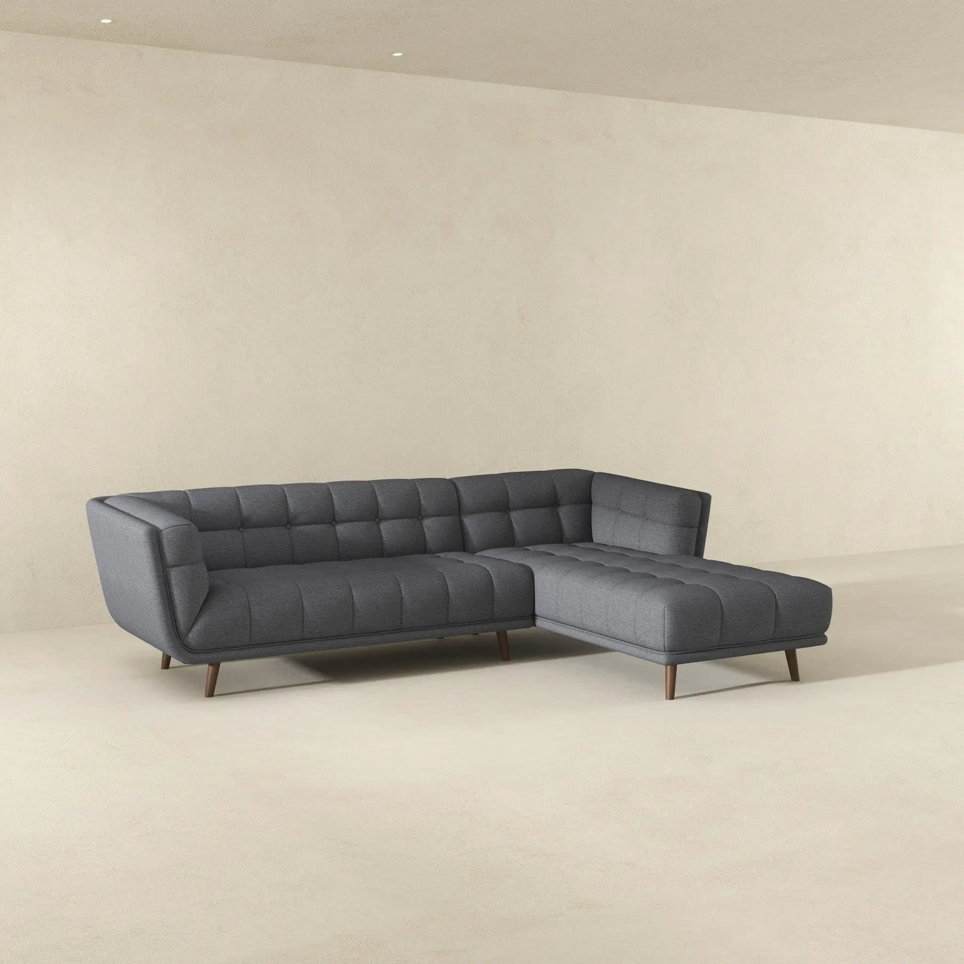 Addison - L Shape Sectional Sofa Tufted by HouseOfZazla