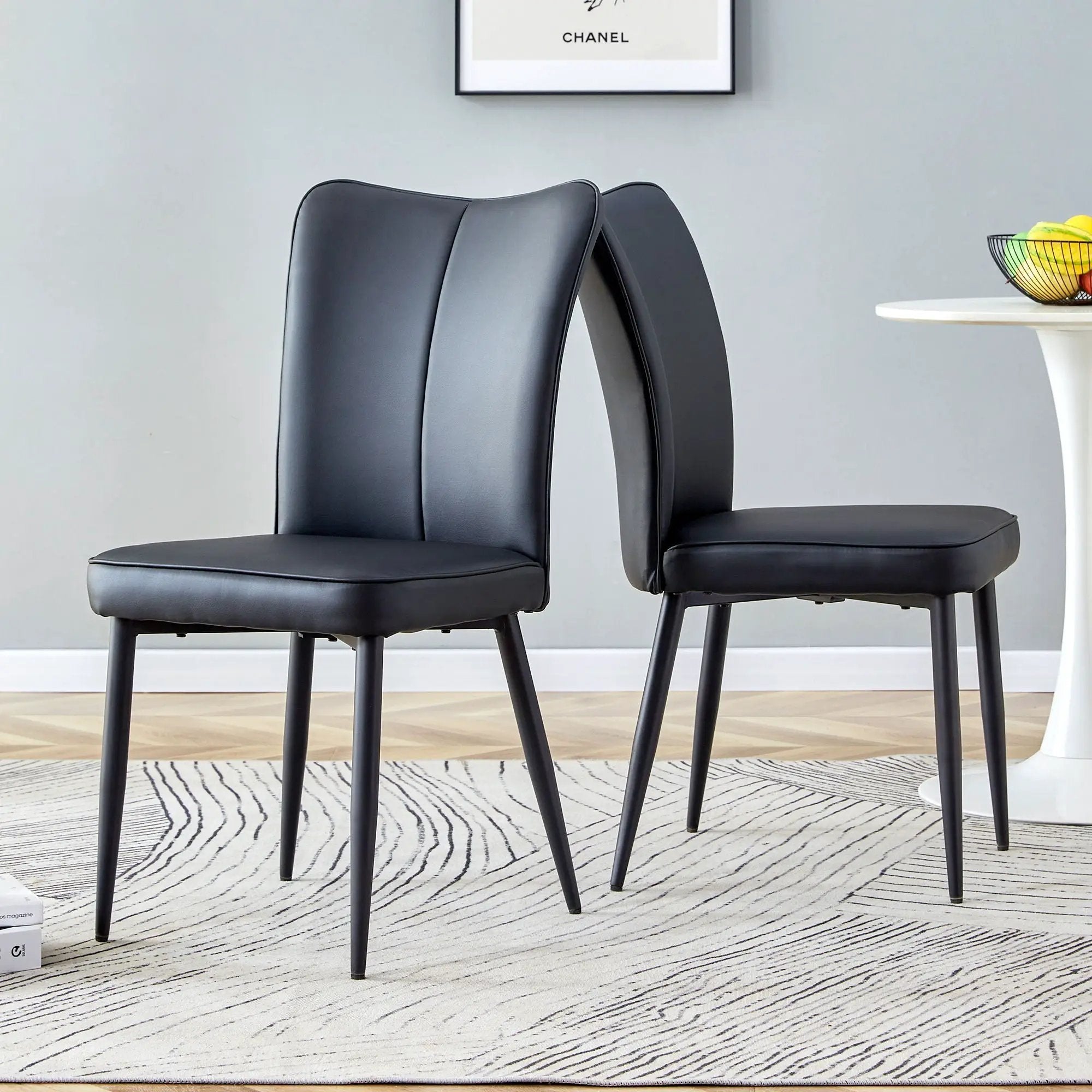 Minimalist Style Minimalist Dining Chairs With Metal Legs by HouseOfZazla