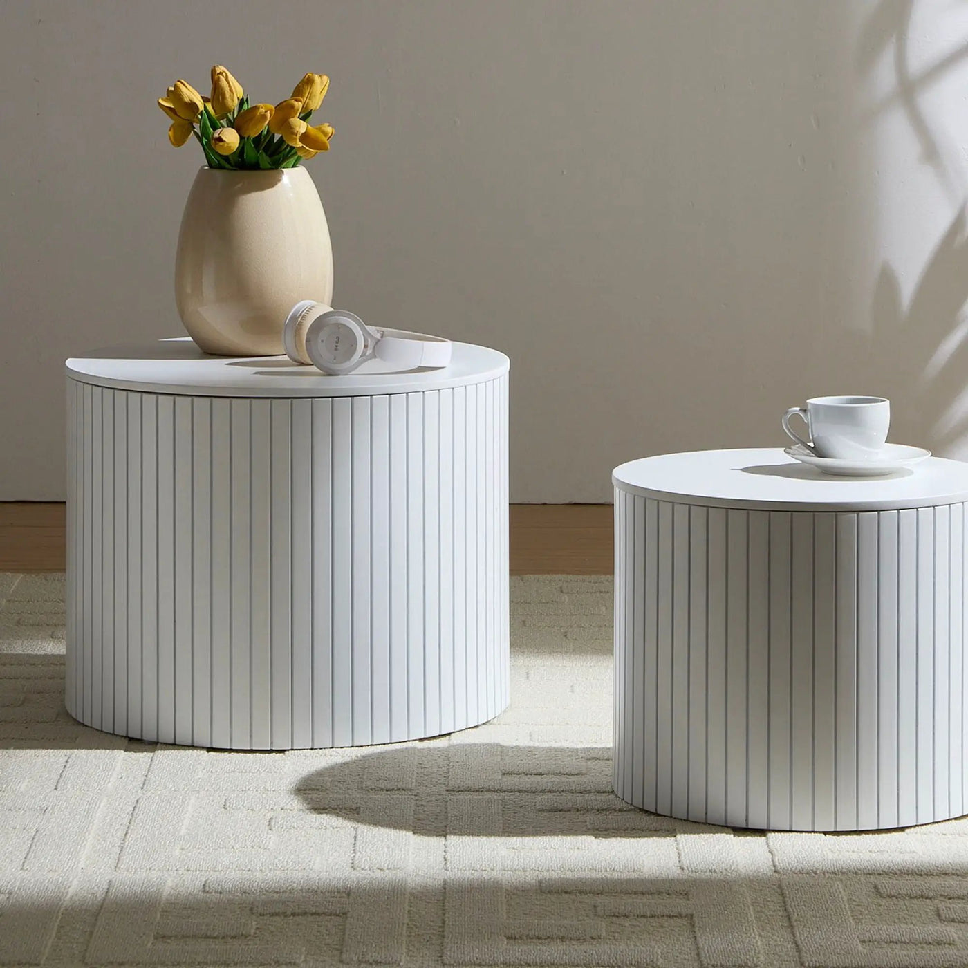 Handcrafted Nested Table Set, 2 Pieces by HouseOfZazla