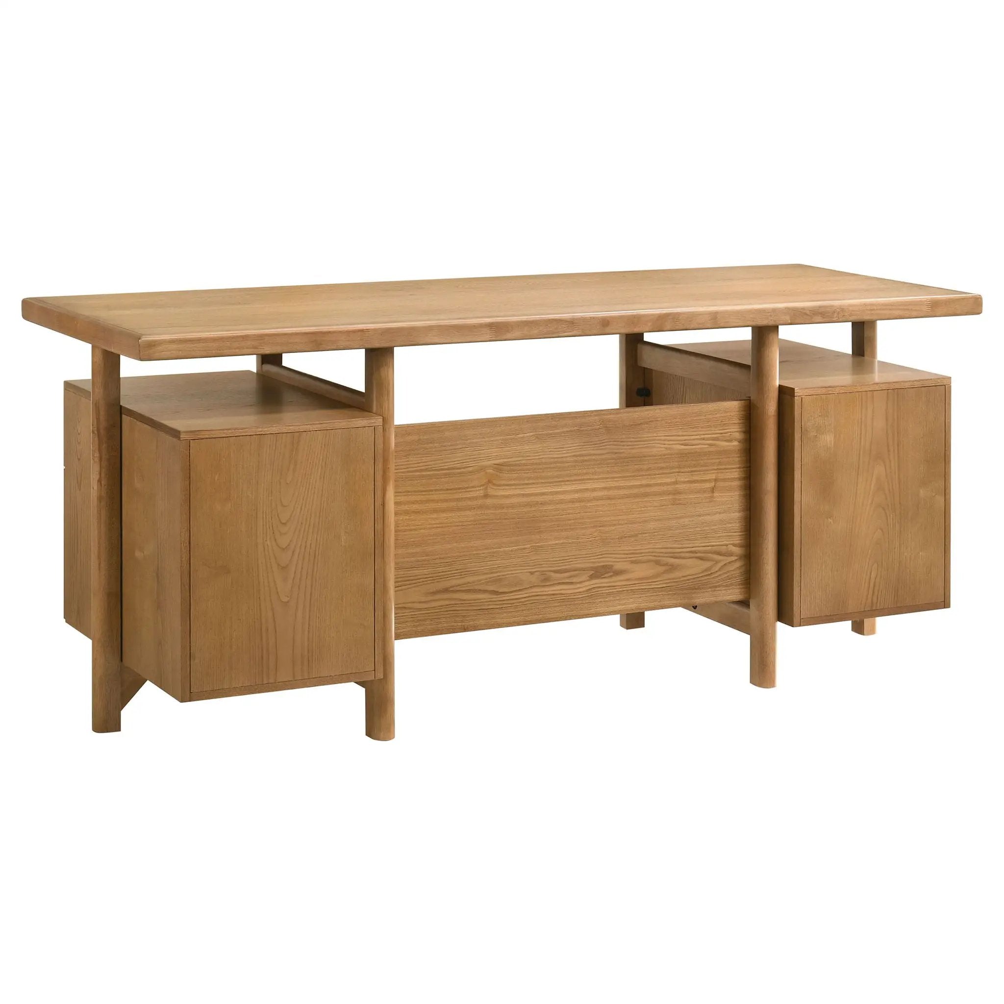 Roldan 69-inch 4-drawer Computer Desk with File Drawer Light Ash by Unique Piece Furniture