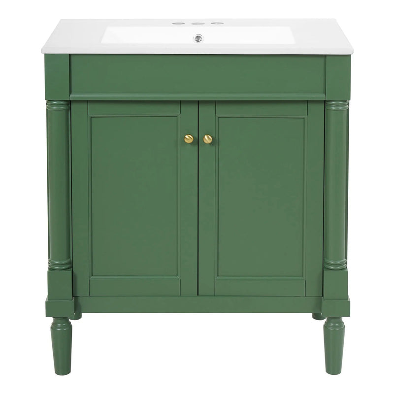 Bathroom Vanity Cabinet With Sink, Soft Close Doors, Storage Cabinet