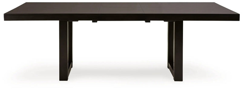 Neymorton - Rectangular Dining Room Butterfly Extension Table - Dark Grayish Brown by Unique Piece Furniture
