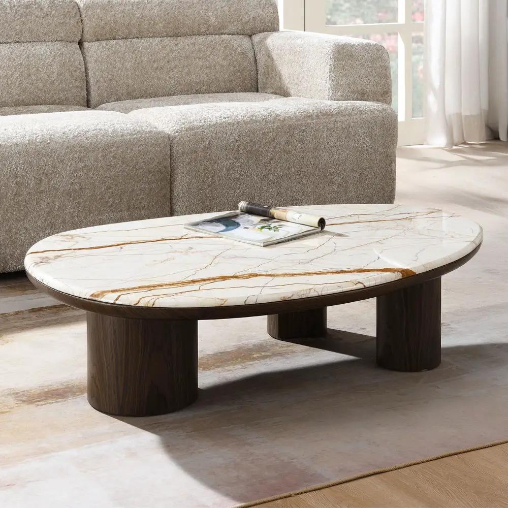 Haidar - Table With Marble Top by Unique Piece Furniture