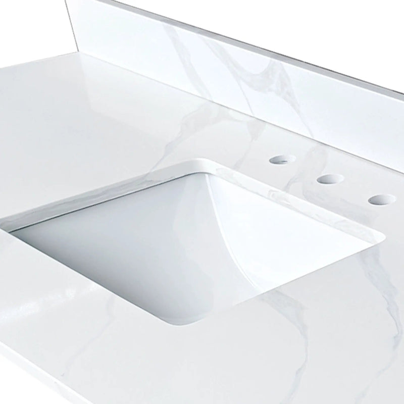 61-Inch Quartz Bathroom Vanity Top by HouseOfZazla