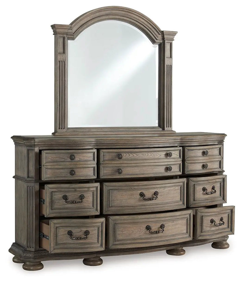Ardenfield - Dresser And Mirror - Light Brown by Unique Piece Furniture