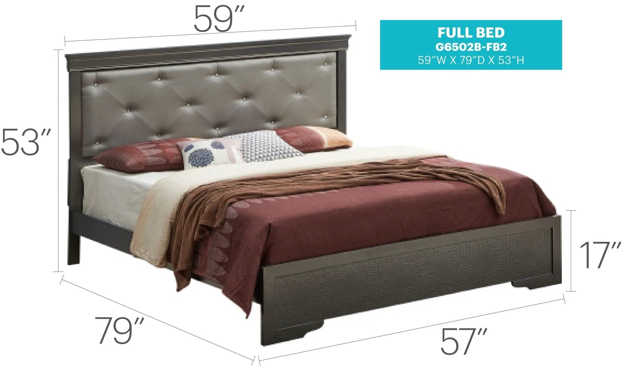 Chic Elegantly Designed Transitional Bed by Unique Piece Furniture