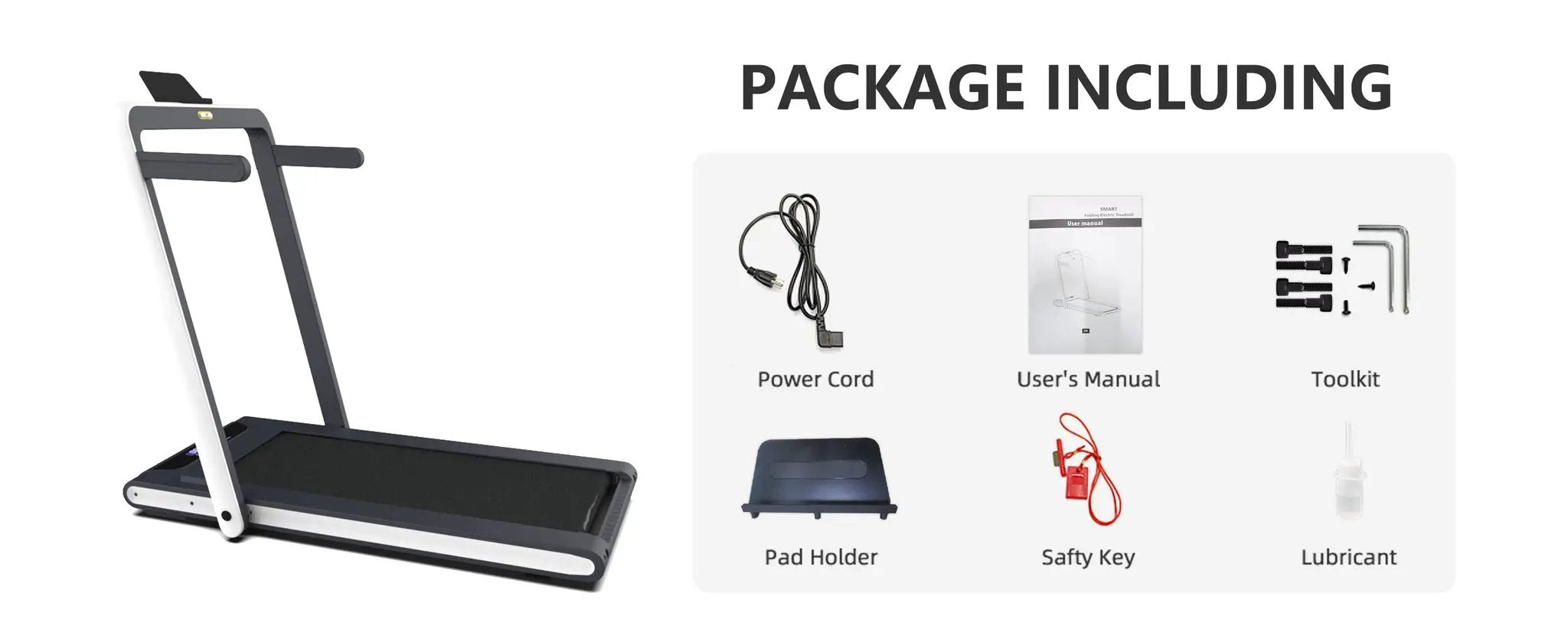 2 in 1 Under Desk Treadmill 2.5HP Folding Electric Machine by HouseOfZazla