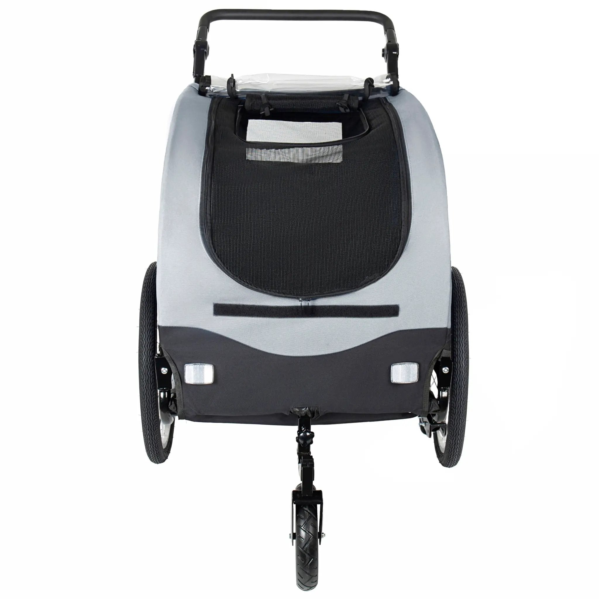 2-in-1 Bike Trailer & Pet Stroller for Dogs up to 110lbs by HouseOfZazla