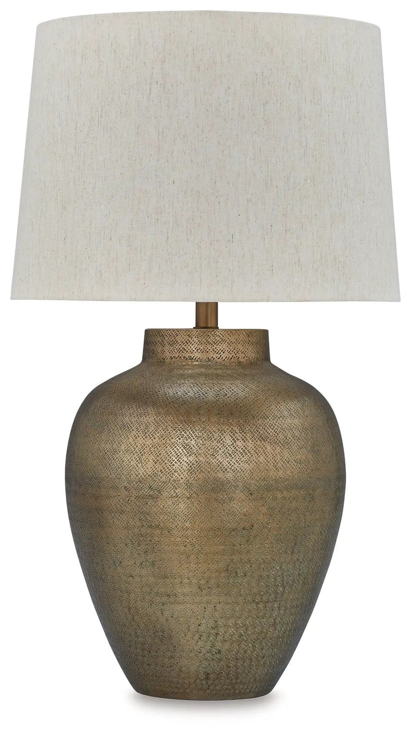 Madney - Metal Table Lamp - Antique Gold Finish by Unique Piece Furniture