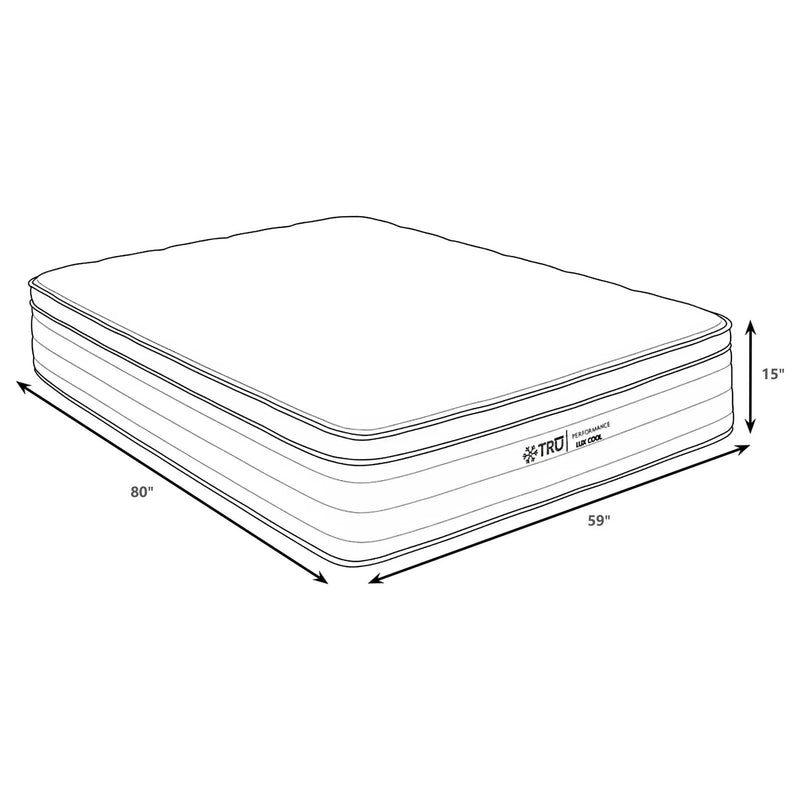 Montlake 15-inch Queen Cool Euro Top Foam Hybrid Mattress by Unique Piece Furniture