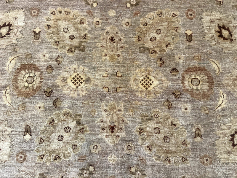 Pakistani Peshawar Rug 8x11, Indo Persian Mahal Carpet, Traditional Wool Oriental Rug by Jewel Rugs