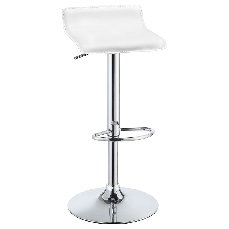 Bidwell - Adjustable Bar Stool (Set of 2) - White by HouseOfZazla