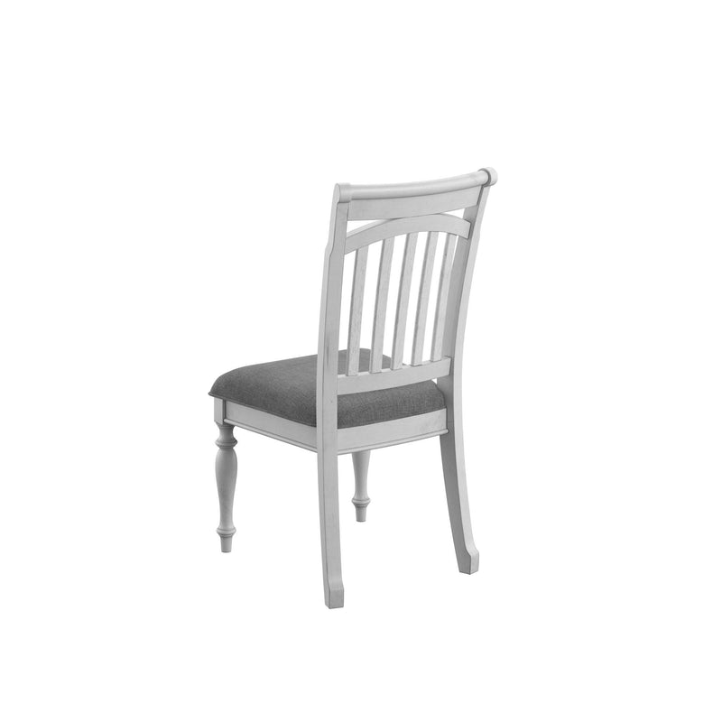 Slat Back Dining Chairs with Coastal Design - Gray, photo 5 of 7