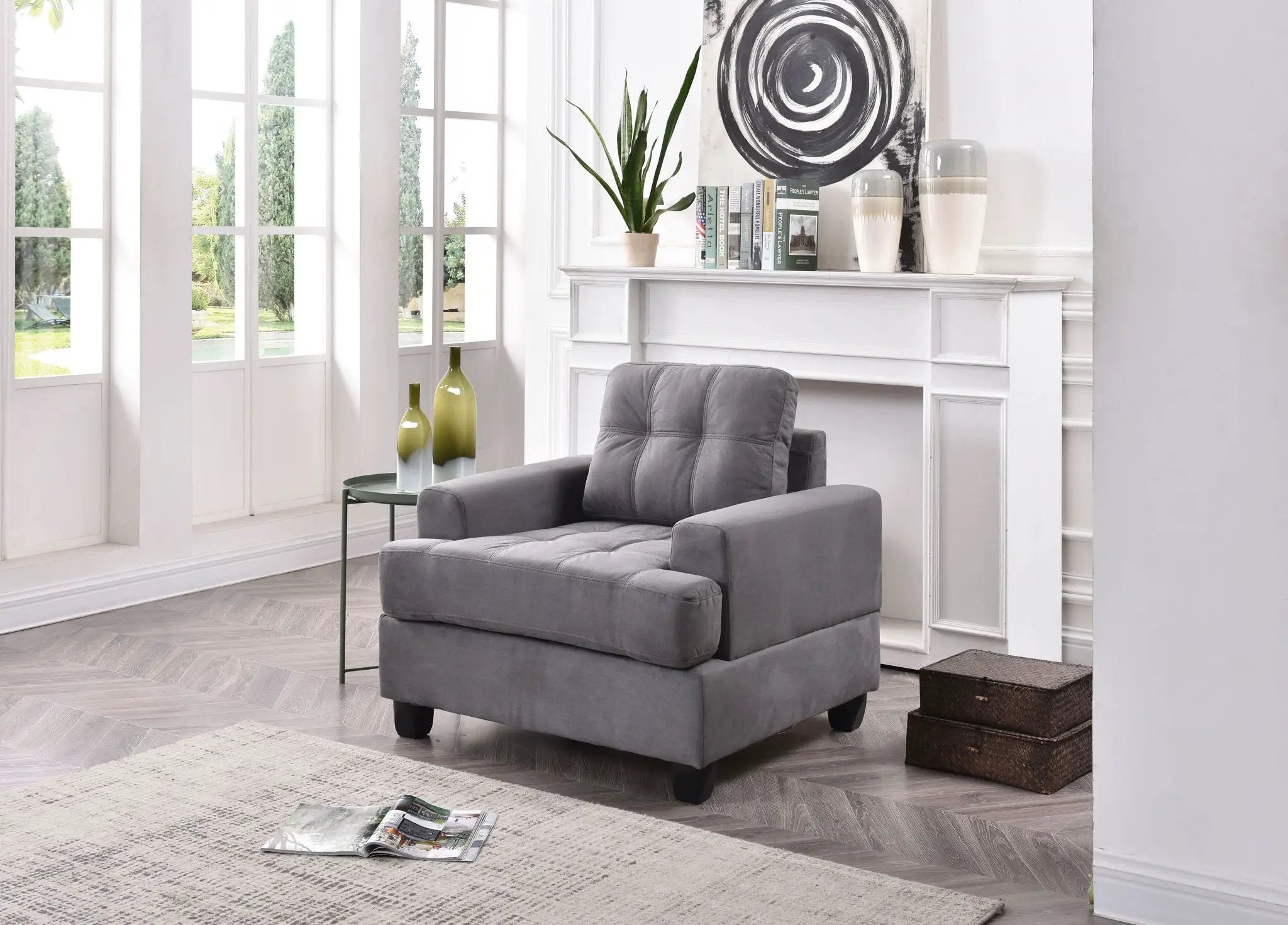 Transitional Design Armchair by Unique Piece Furniture