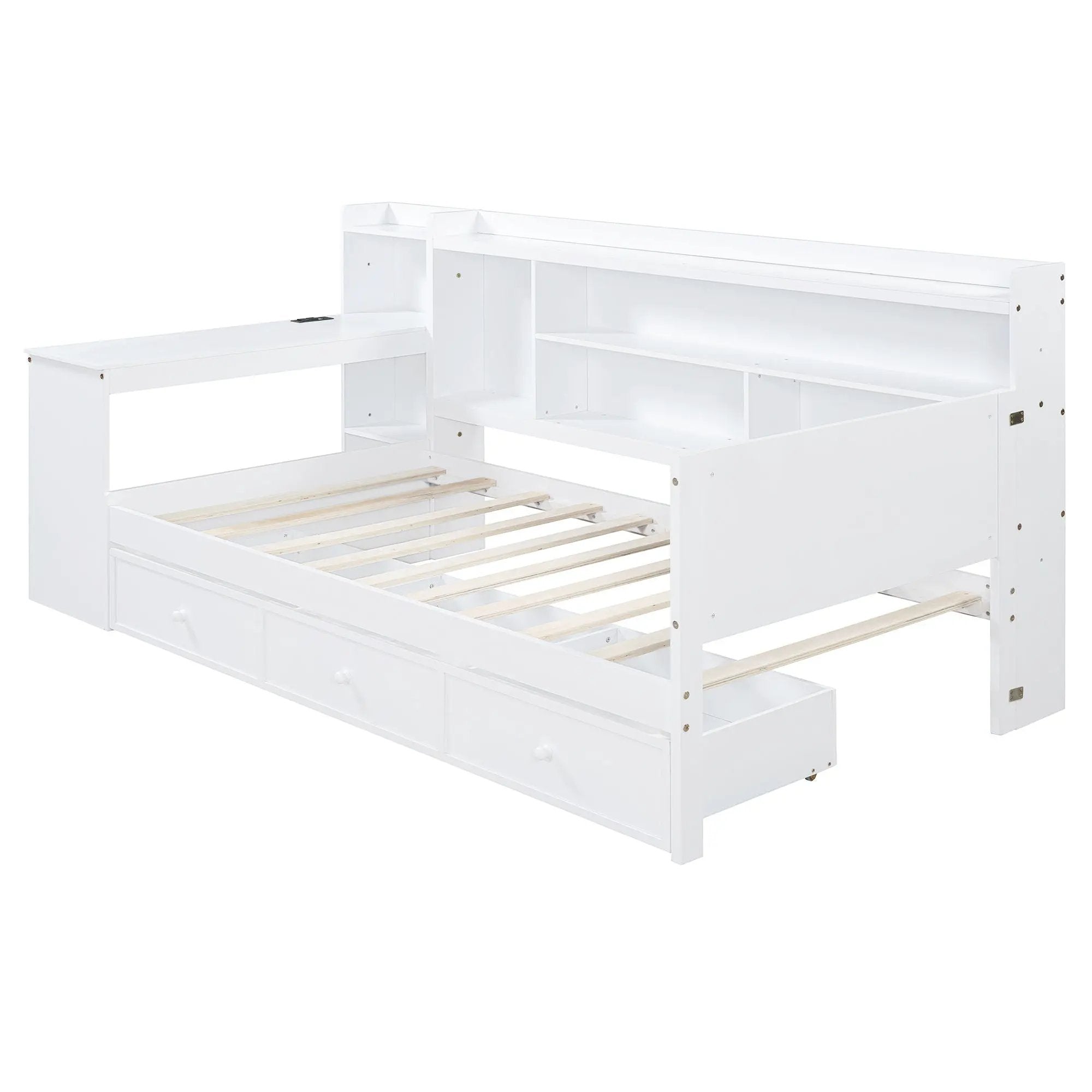 Daybed With 3 Drawers USB Ports And Desk by HouseOfZazla