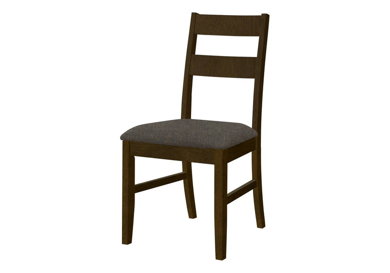 Dining Chair, Upholstered, Side, Dining Room, Transitional (Set of 2) - Brown by HouseOfZazla
