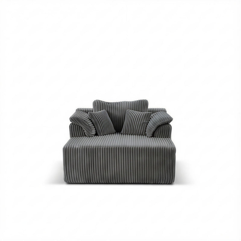 Chaise Lounge Chair, Deep Seat Sleeper Couch For Living Room by HouseOfZazla