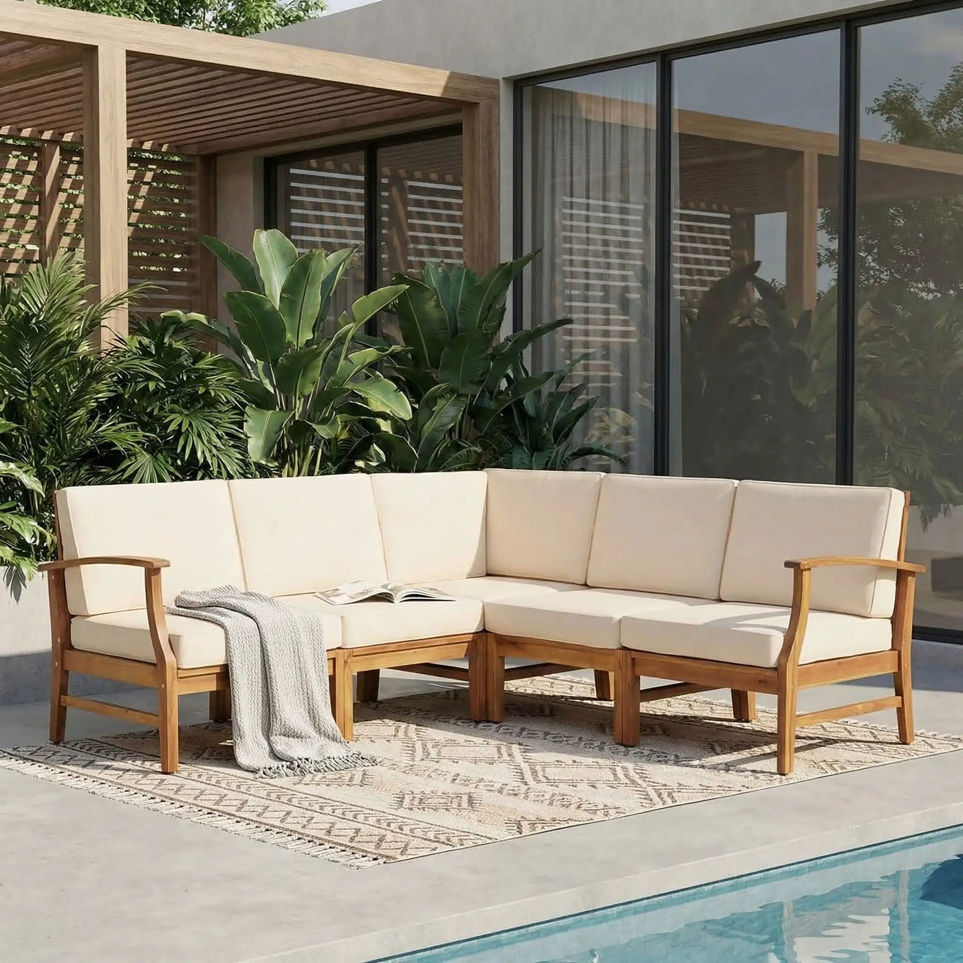 Perla - 5 Pieces Sofa Set by HouseOfZazla