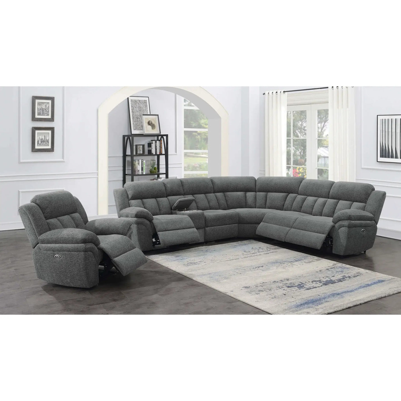 Divine - 6 Piece Reclining Sectional by HouseOfZazla