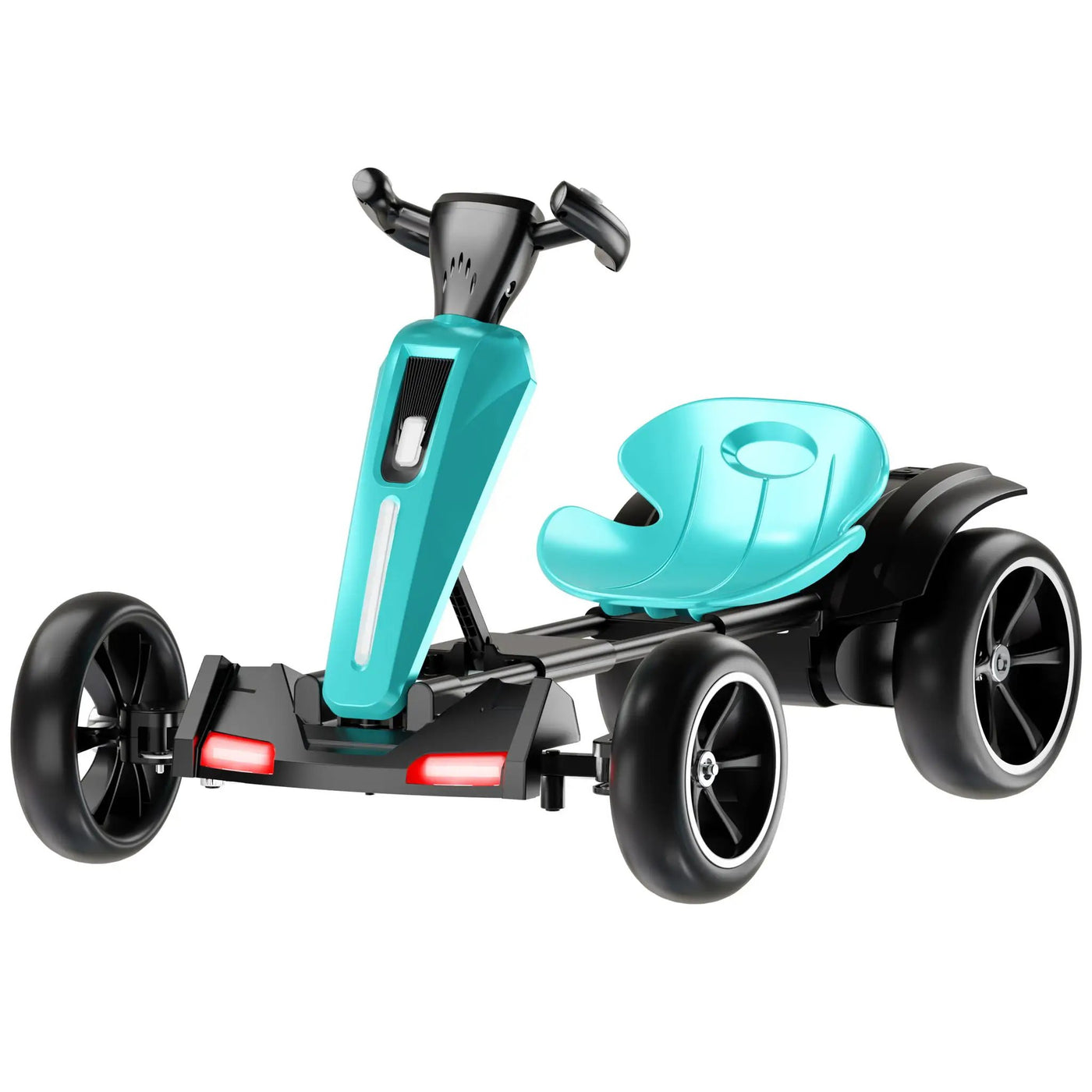 Electric Kids Pedal Go Kart With Adjustable Seat, Foldable Design by HouseOfZazla