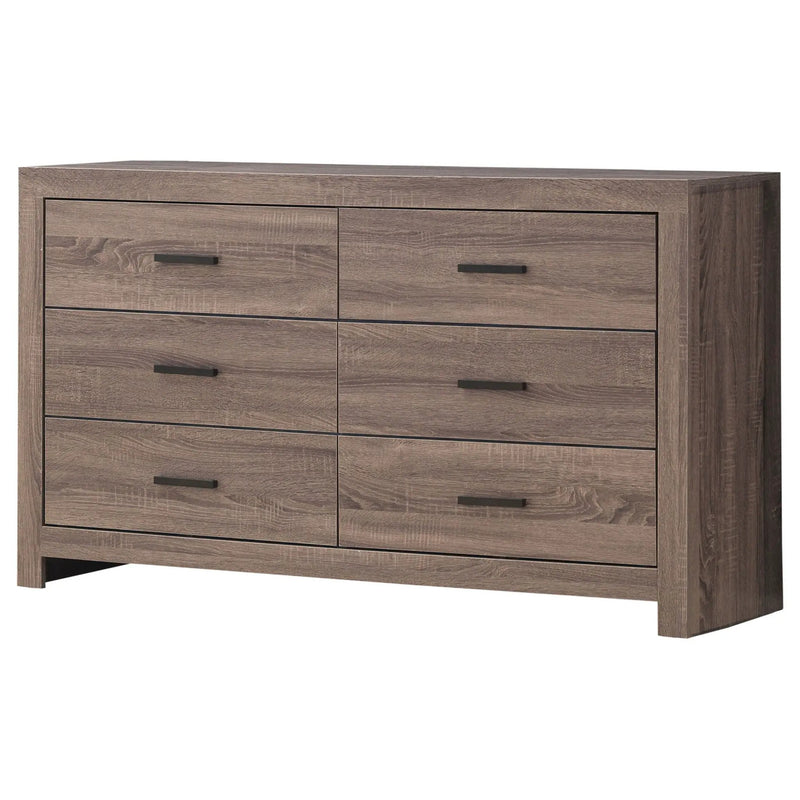 Brantford 6-drawer Dresser Barrel Oak by Unique Piece Furniture