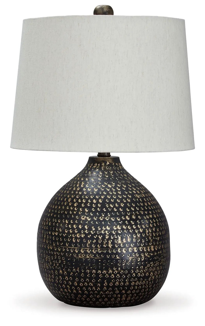 Maire - Metal Table Lamp - Black / Gold Finish by Unique Piece Furniture