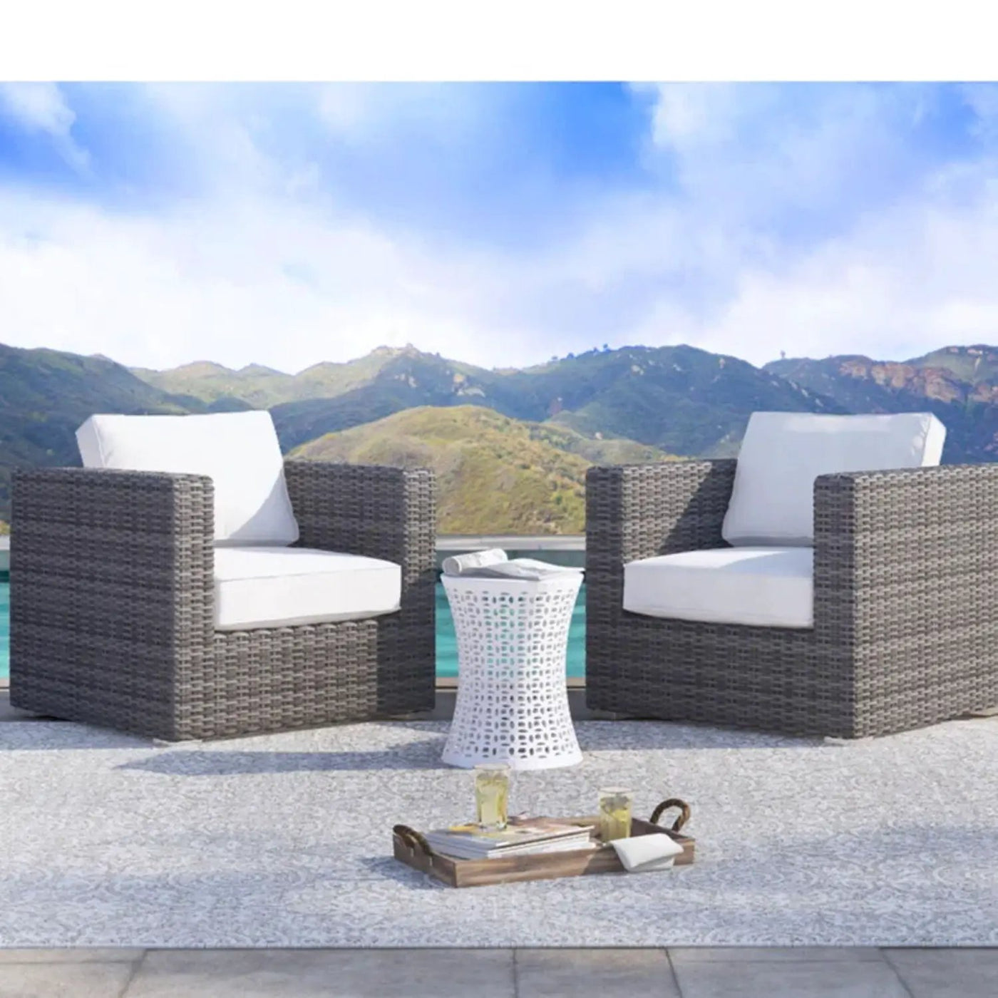Patio Chair With Cushions Stylish Design by HouseOfZazla