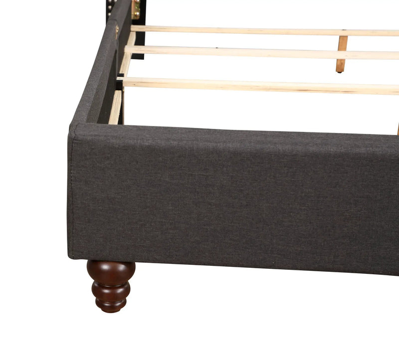 Nailhead Bed Transitional Vibrant by Unique Piece Furniture