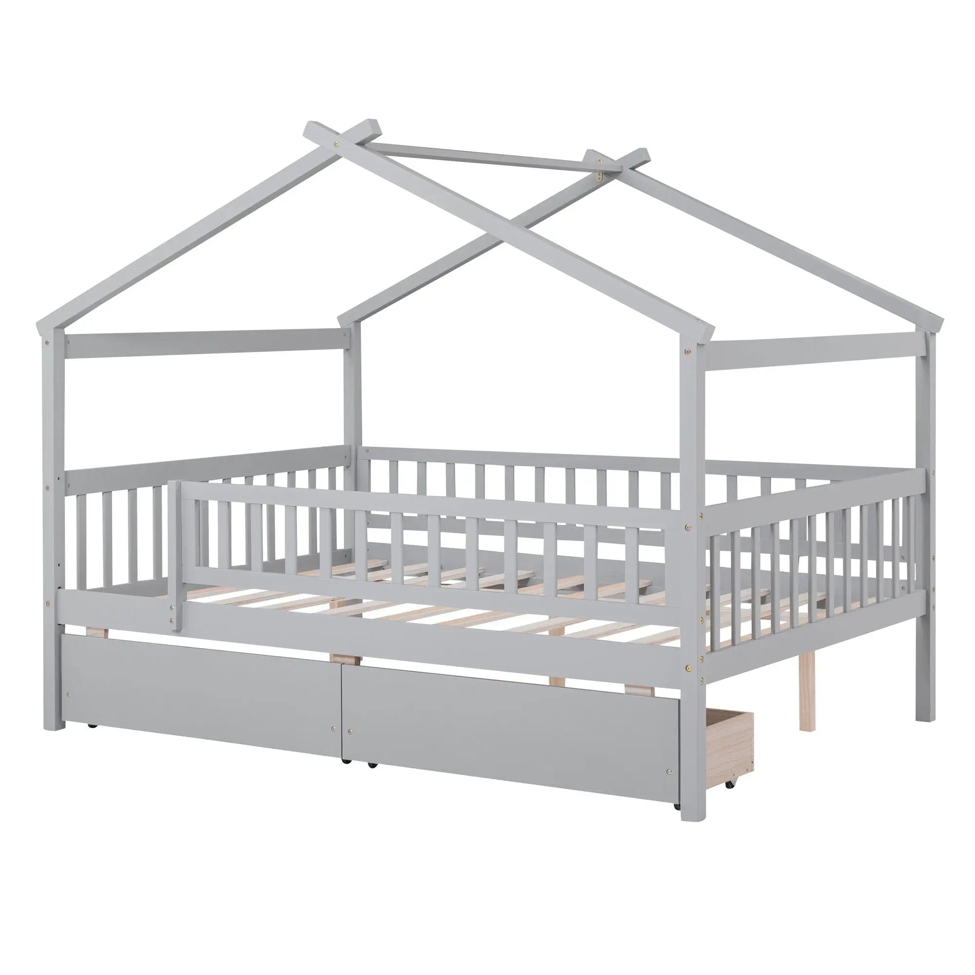 House Bed With 2 Drawers by Unique Piece Furniture