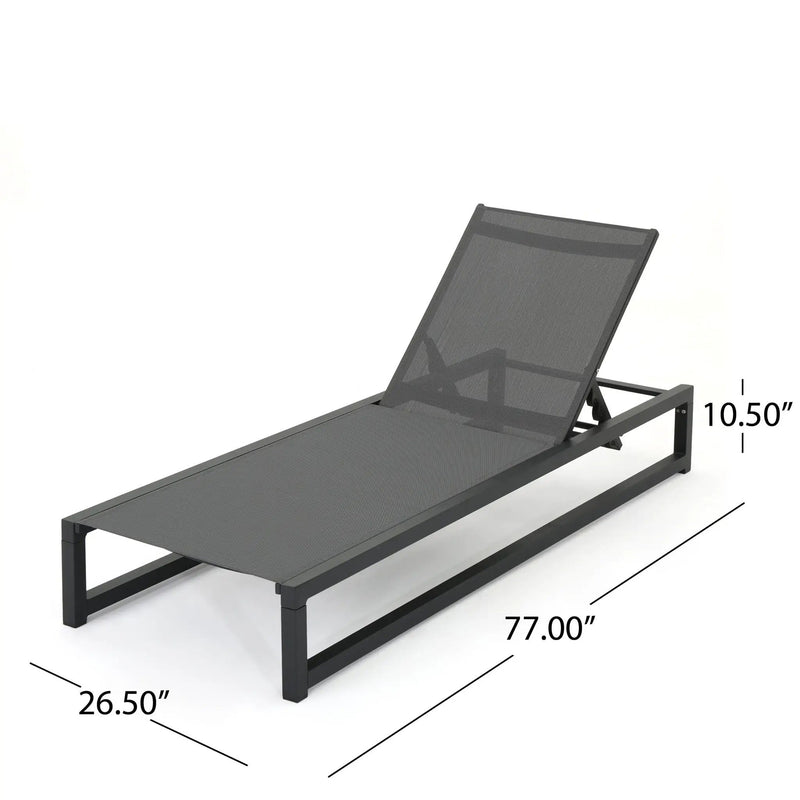 Chaise Lounge With 5 Reclining Positions, Outdoor Patio Lounge Chairs by HouseOfZazla