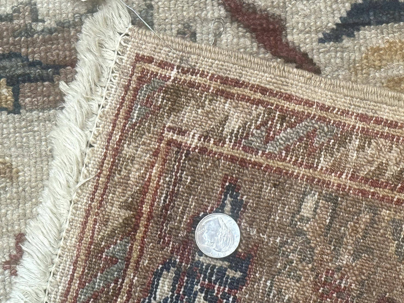 Egyptian Rug 9x12, Mahal Sultanabad Carpet, Handmade Wool Rug, Oatmeal Color by Jewel Rugs