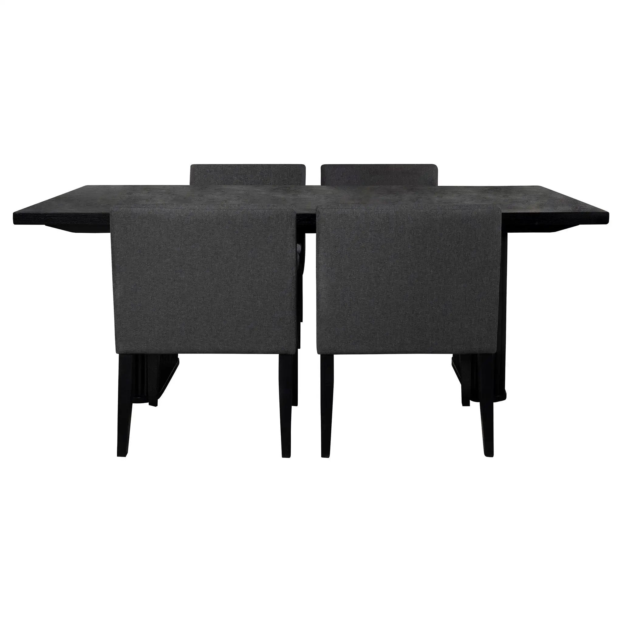 Catherine 5-piece Rectangular Dining Table Set Black by Unique Piece Furniture